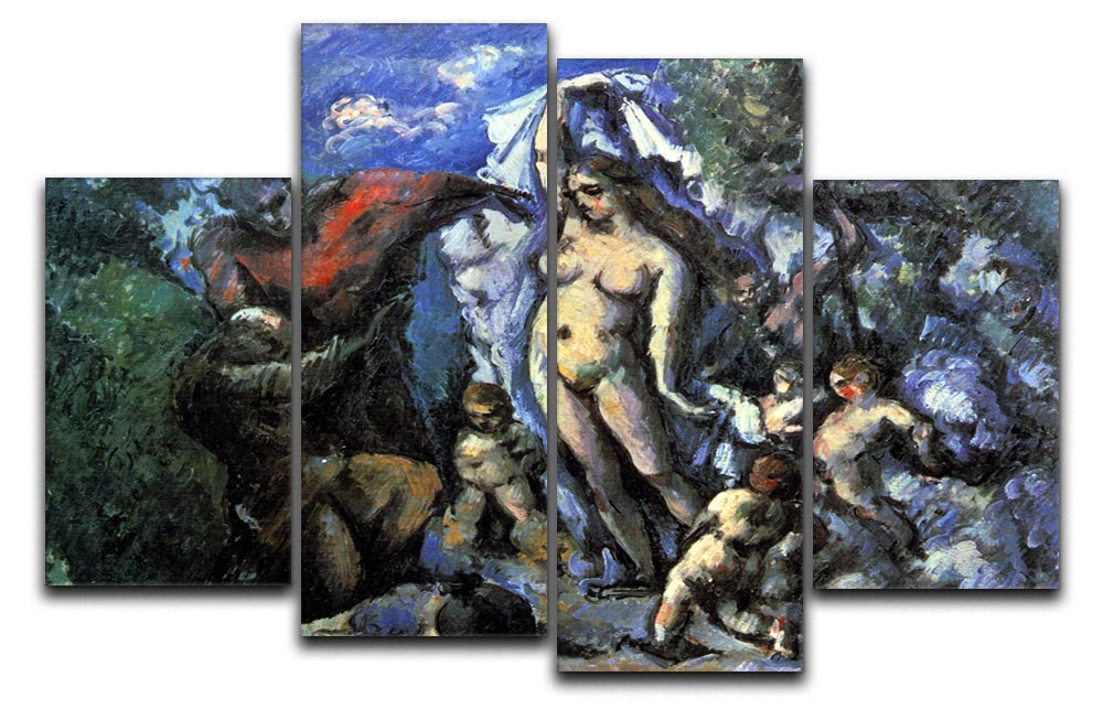 Temptation of St Anthony by Cezanne 4 Split Panel Canvas - Canvas Art Rocks - 1