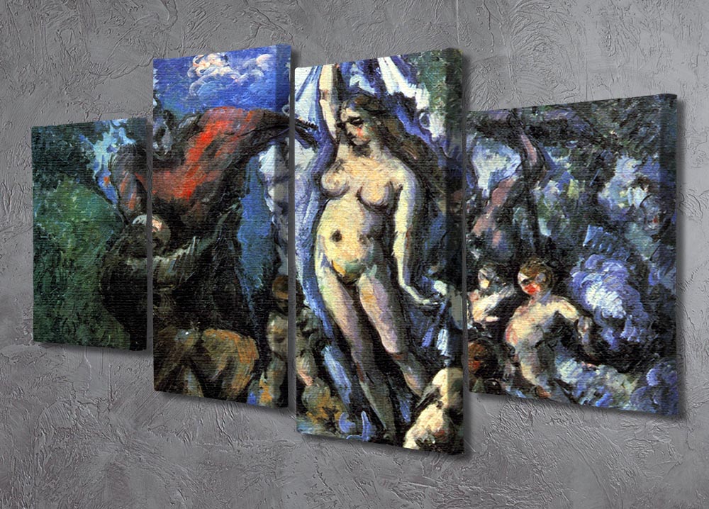Temptation of St Anthony by Cezanne 4 Split Panel Canvas - Canvas Art Rocks - 2