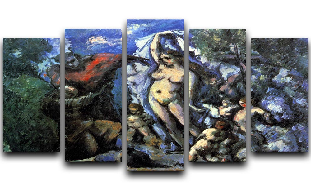 Temptation of St Anthony by Cezanne 5 Split Panel Canvas - Canvas Art Rocks - 1