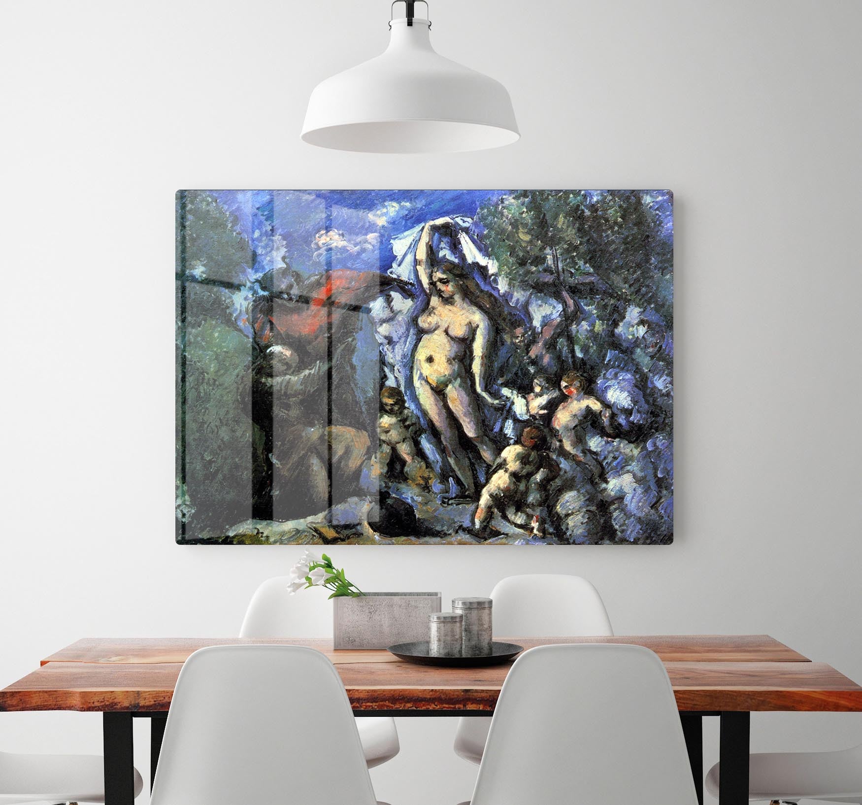 Temptation of St Anthony by Cezanne Acrylic Block - Canvas Art Rocks - 2