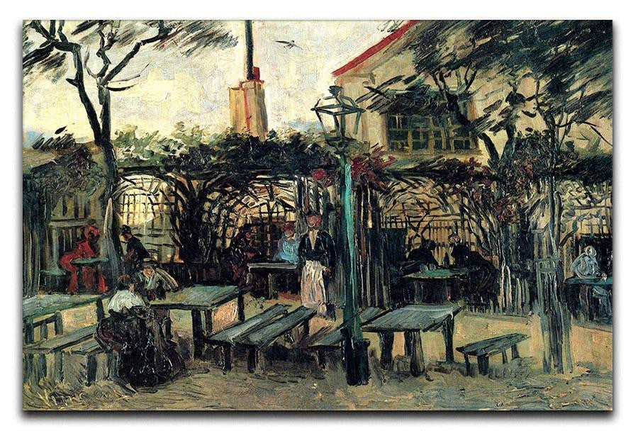 Terrace of a Cafe on Montmartre La Guinguette1 by Van Gogh Canvas Print & Poster  - Canvas Art Rocks - 1