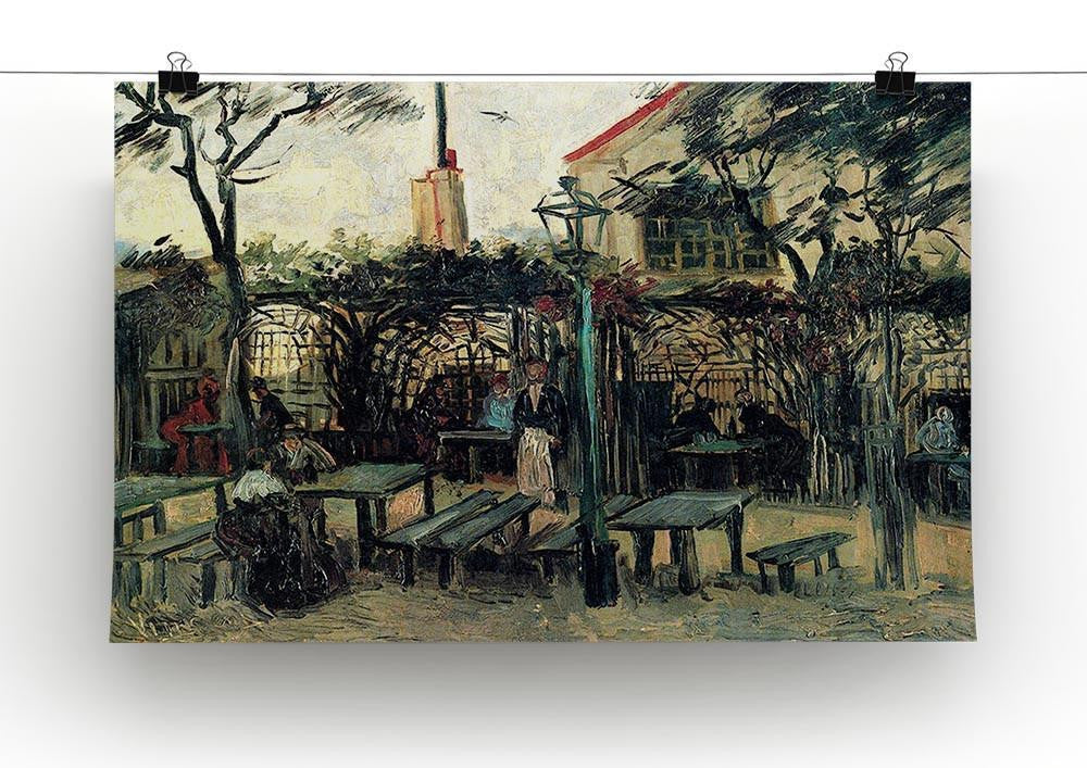 Terrace of a Cafe on Montmartre La Guinguette1 by Van Gogh Canvas Print & Poster - Canvas Art Rocks - 2