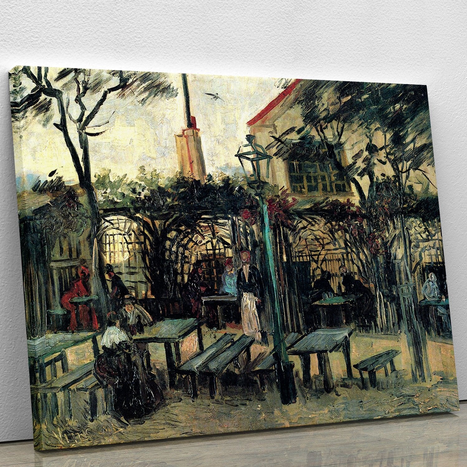 Terrace of a Cafe on Montmartre La Guinguette1 by Van Gogh Canvas Print or Poster