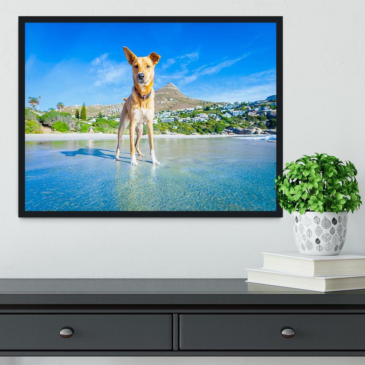 Terrier dog having fun Framed Print - Canvas Art Rocks - 2