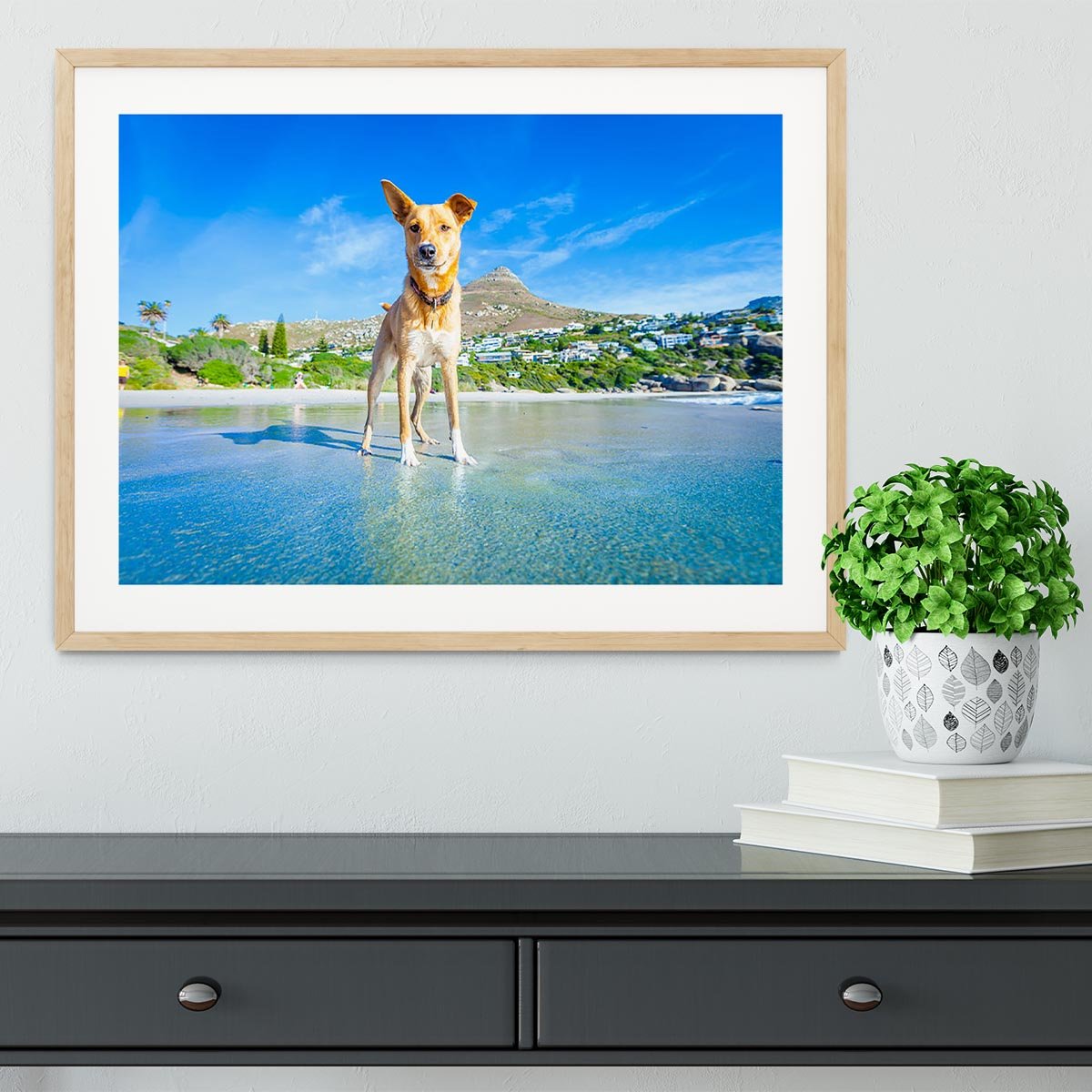 Terrier dog having fun Framed Print - Canvas Art Rocks - 3
