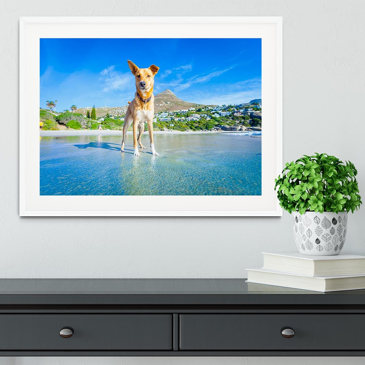 Terrier dog having fun Framed Print - Canvas Art Rocks - 5