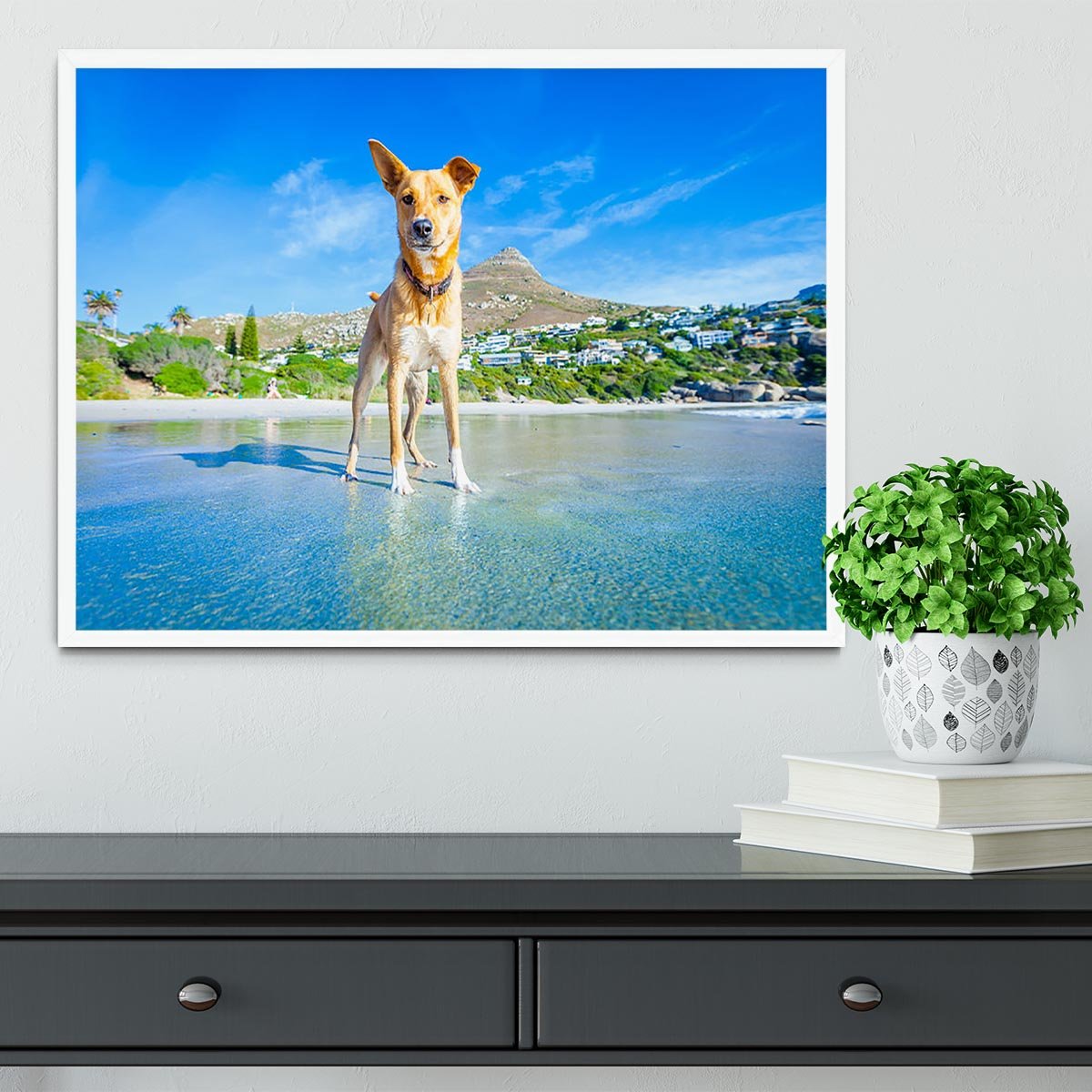 Terrier dog having fun Framed Print - Canvas Art Rocks -6