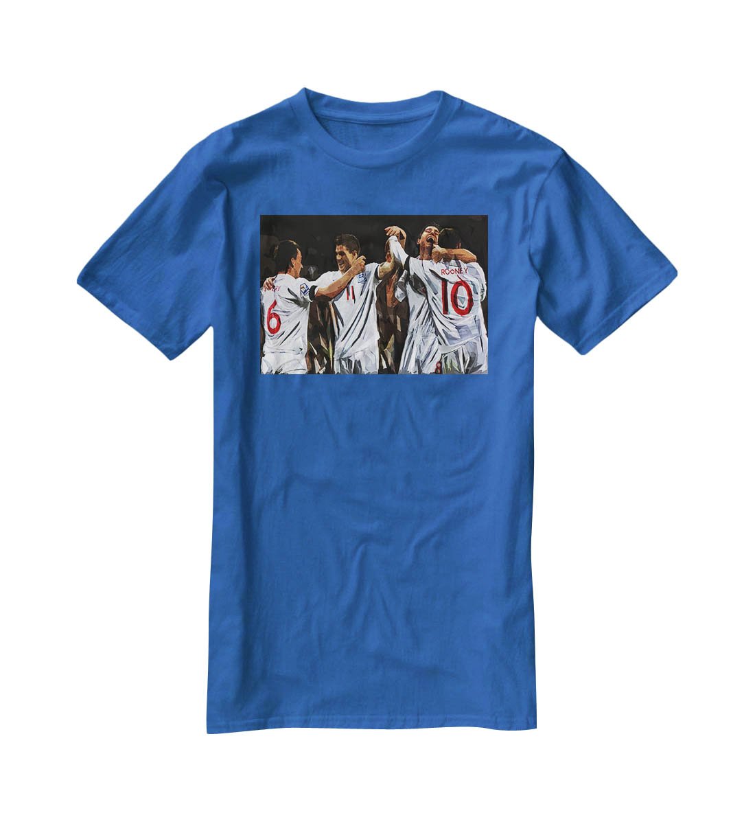 Terry Lampard Gerard and rooney England T-Shirt - Canvas Art Rocks - 2