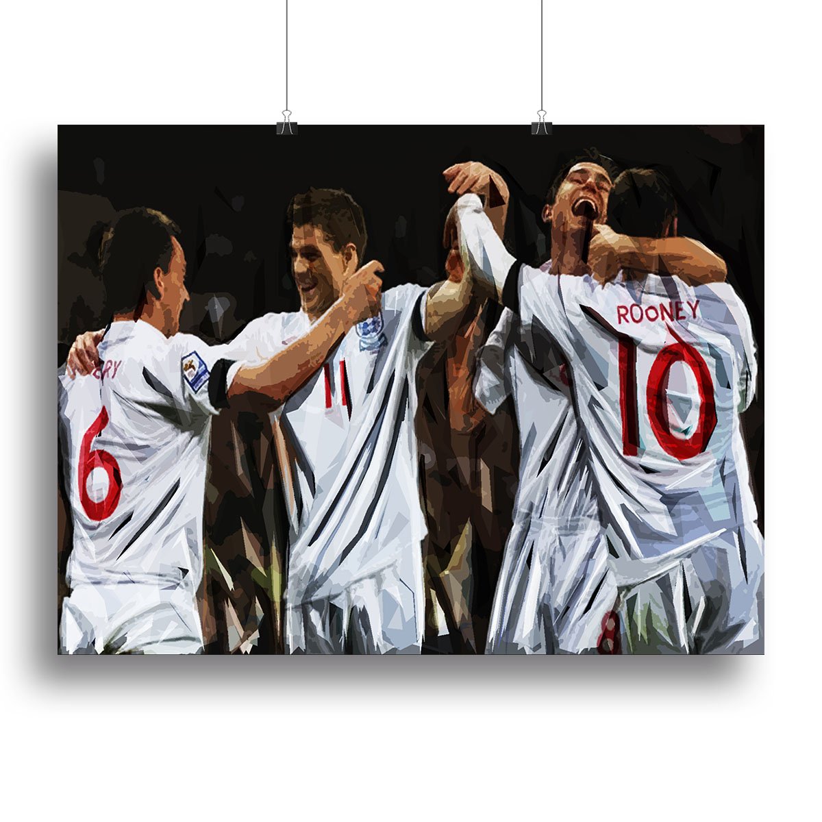 Terry Lampard Gerard and rooney England Canvas Print or Poster