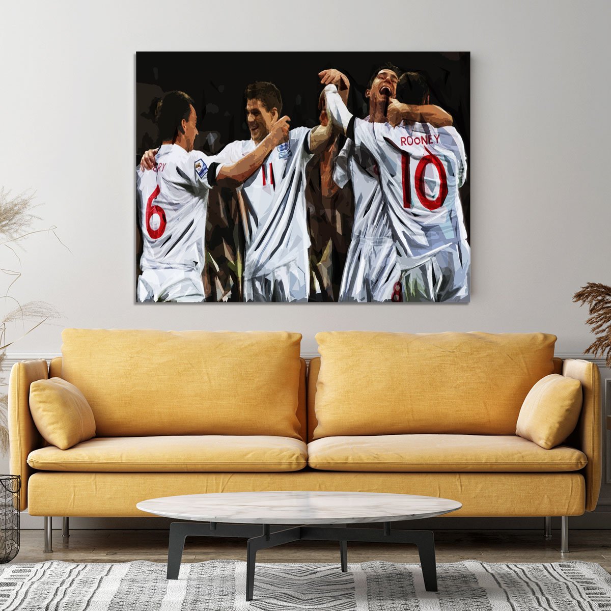 Terry Lampard Gerard and rooney England Canvas Print or Poster