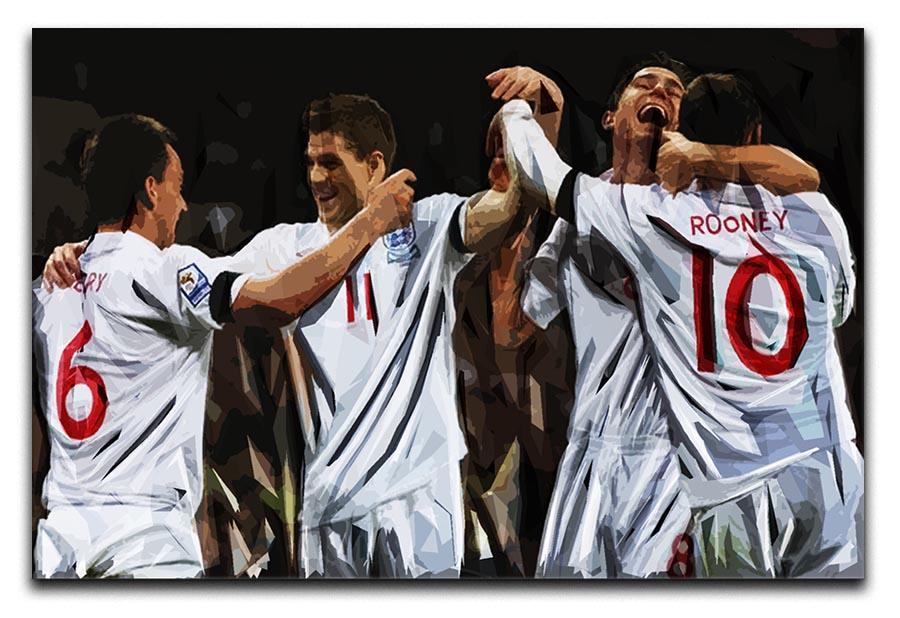 Terry Lampard Gerard and rooney England Canvas Print or Poster  - Canvas Art Rocks - 1