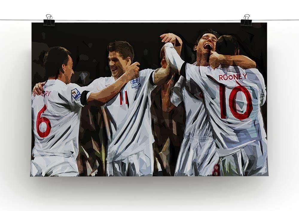 Terry Lampard Gerard and rooney England Canvas Print or Poster - Canvas Art Rocks - 2