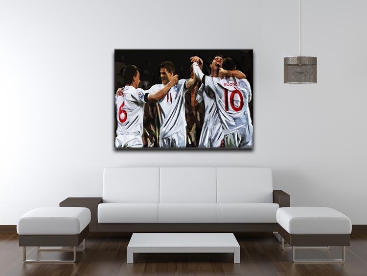 Terry Lampard Gerard and rooney England Canvas Print or Poster - Canvas Art Rocks - 4