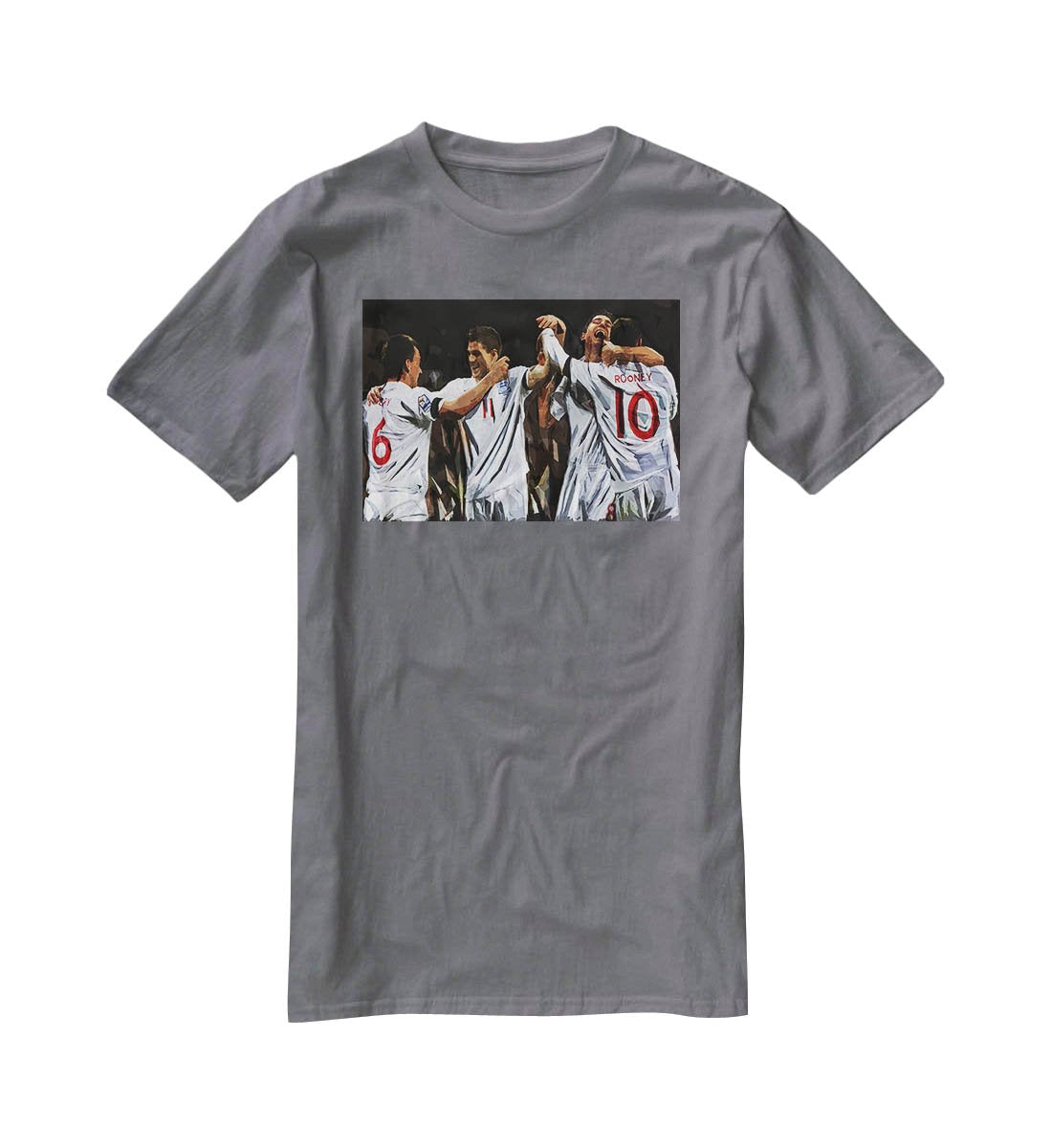 Terry Lampard Gerard and rooney England T-Shirt - Canvas Art Rocks - 3