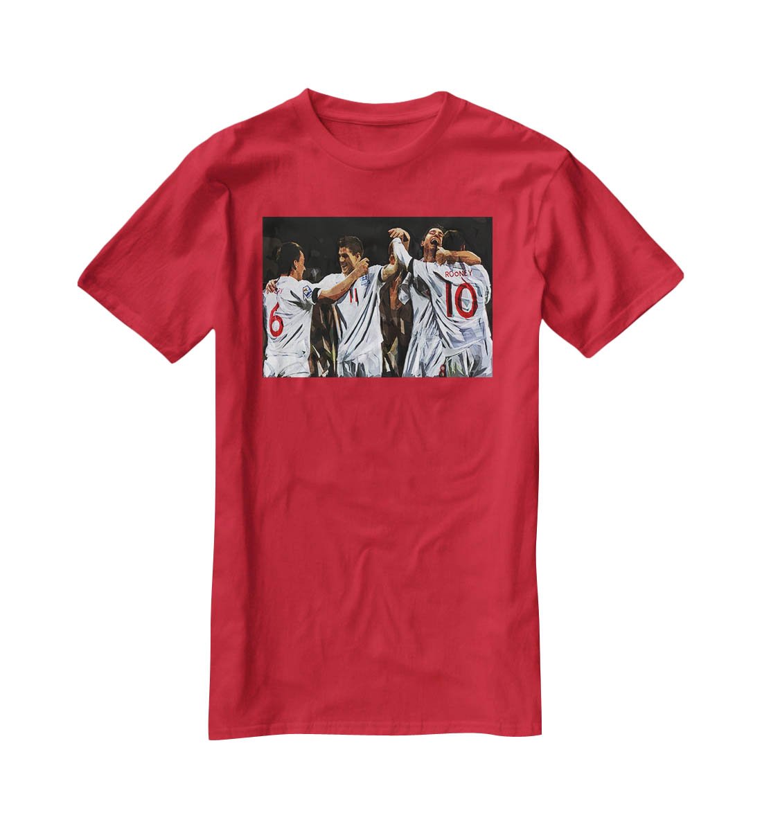 Terry Lampard Gerard and rooney England T-Shirt - Canvas Art Rocks - 4