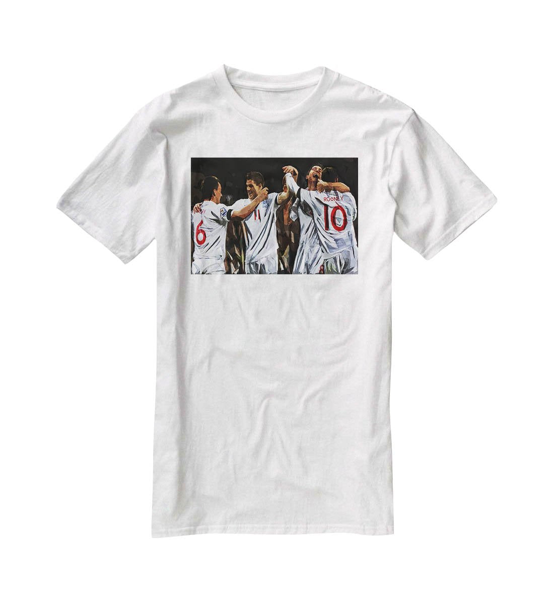 Terry Lampard Gerard and rooney England T-Shirt - Canvas Art Rocks - 5