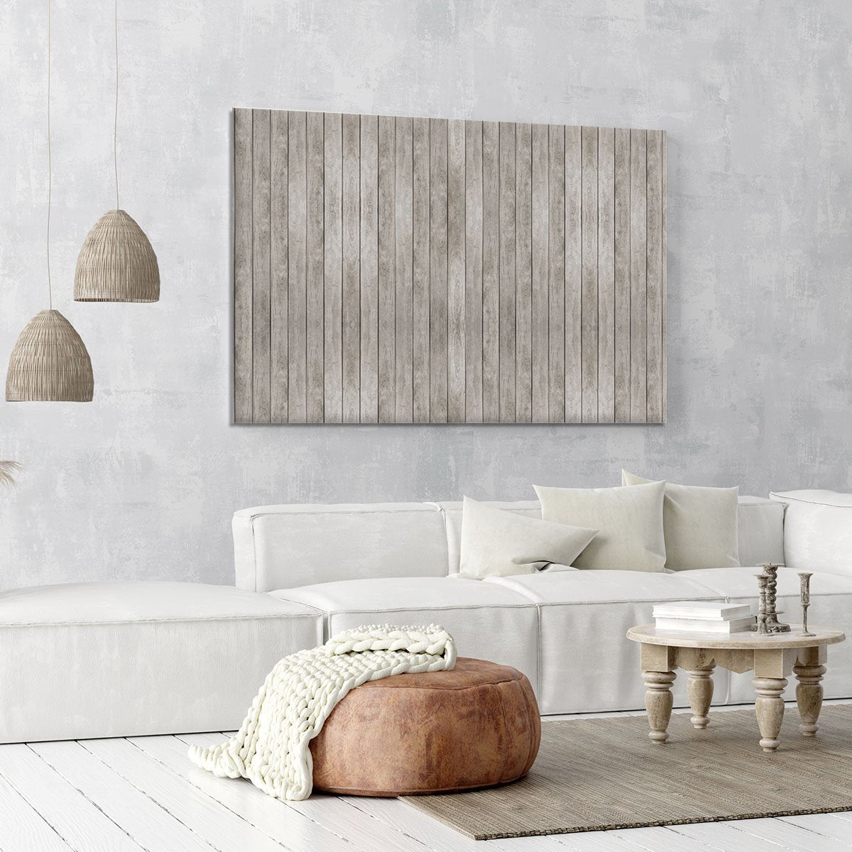 Texture of Old wood floor Canvas Print or Poster