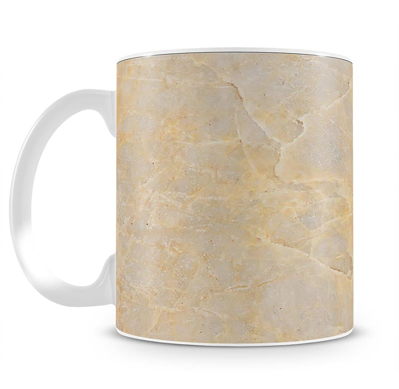 Textured Beige Marble Mug - Canvas Art Rocks - 1