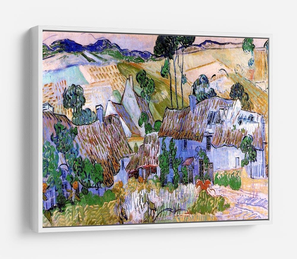 Thatched Cottages by a Hill by Van Gogh HD Metal Print