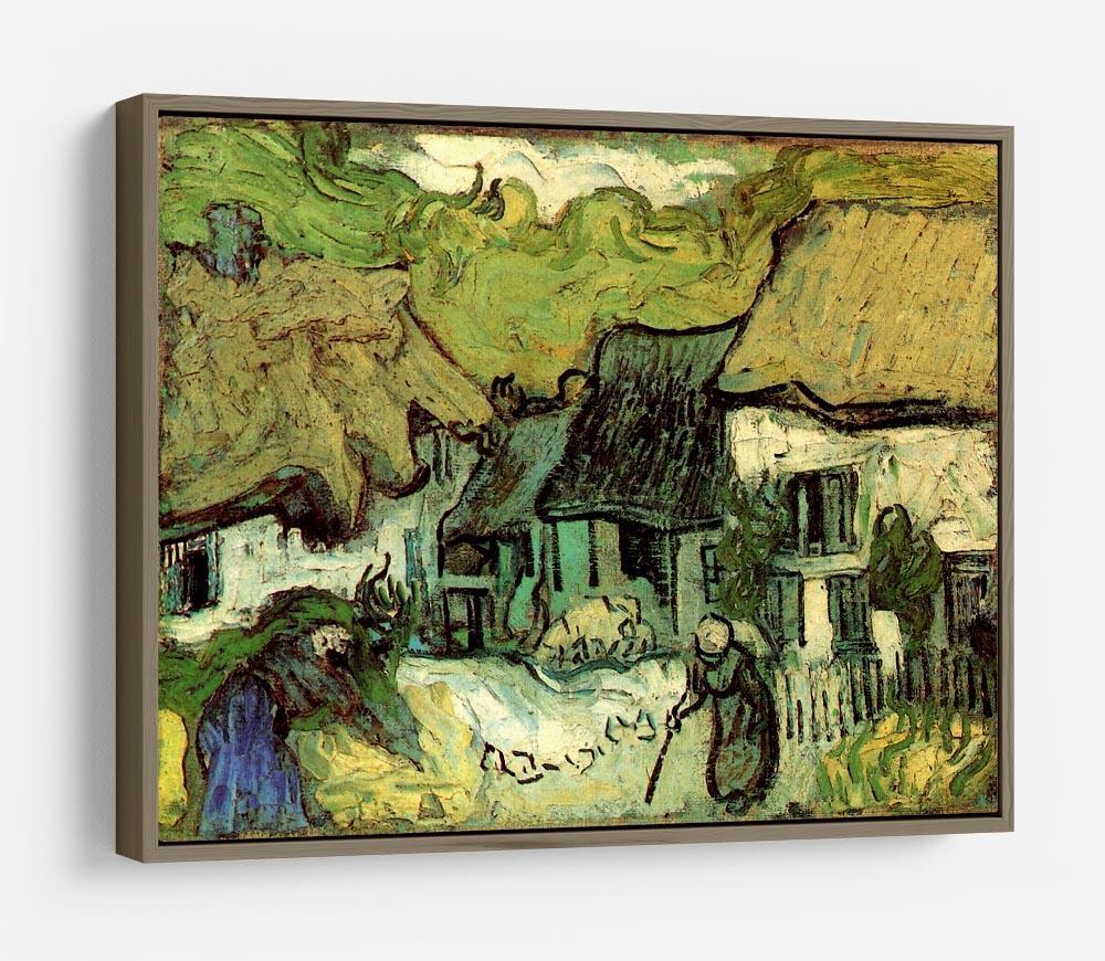 Thatched Cottages in Jorgus by Van Gogh HD Metal Print