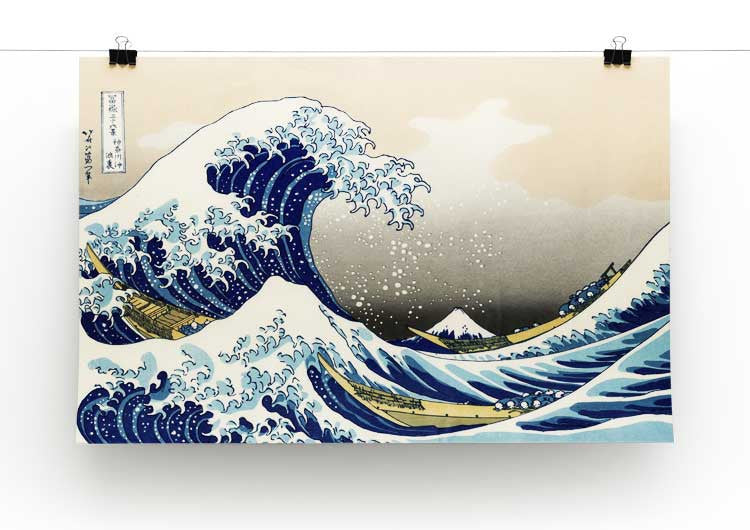 The Great Wave Off Kanagawa Print - Canvas Art Rocks - 2