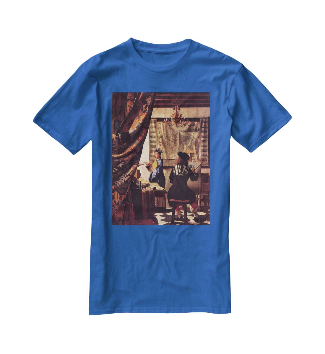 The Allegory of Painting by Vermeer T-Shirt - Canvas Art Rocks - 2