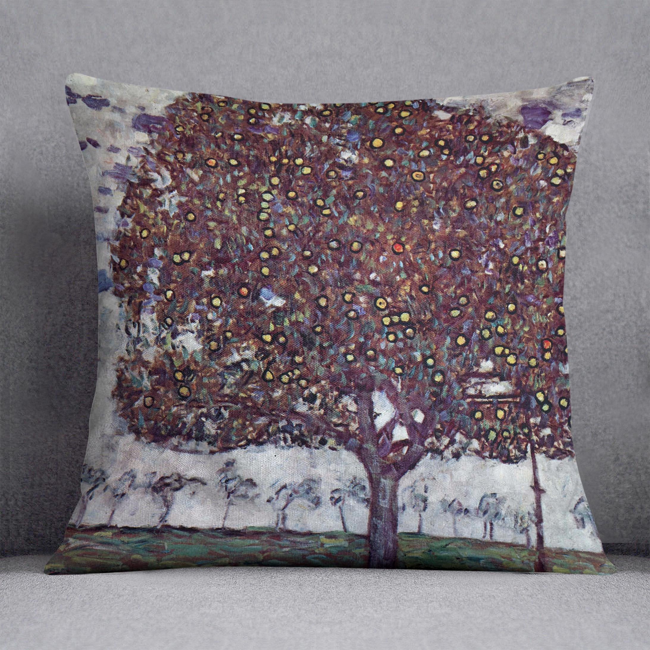 The Apple Tree by Klimt Throw Pillow