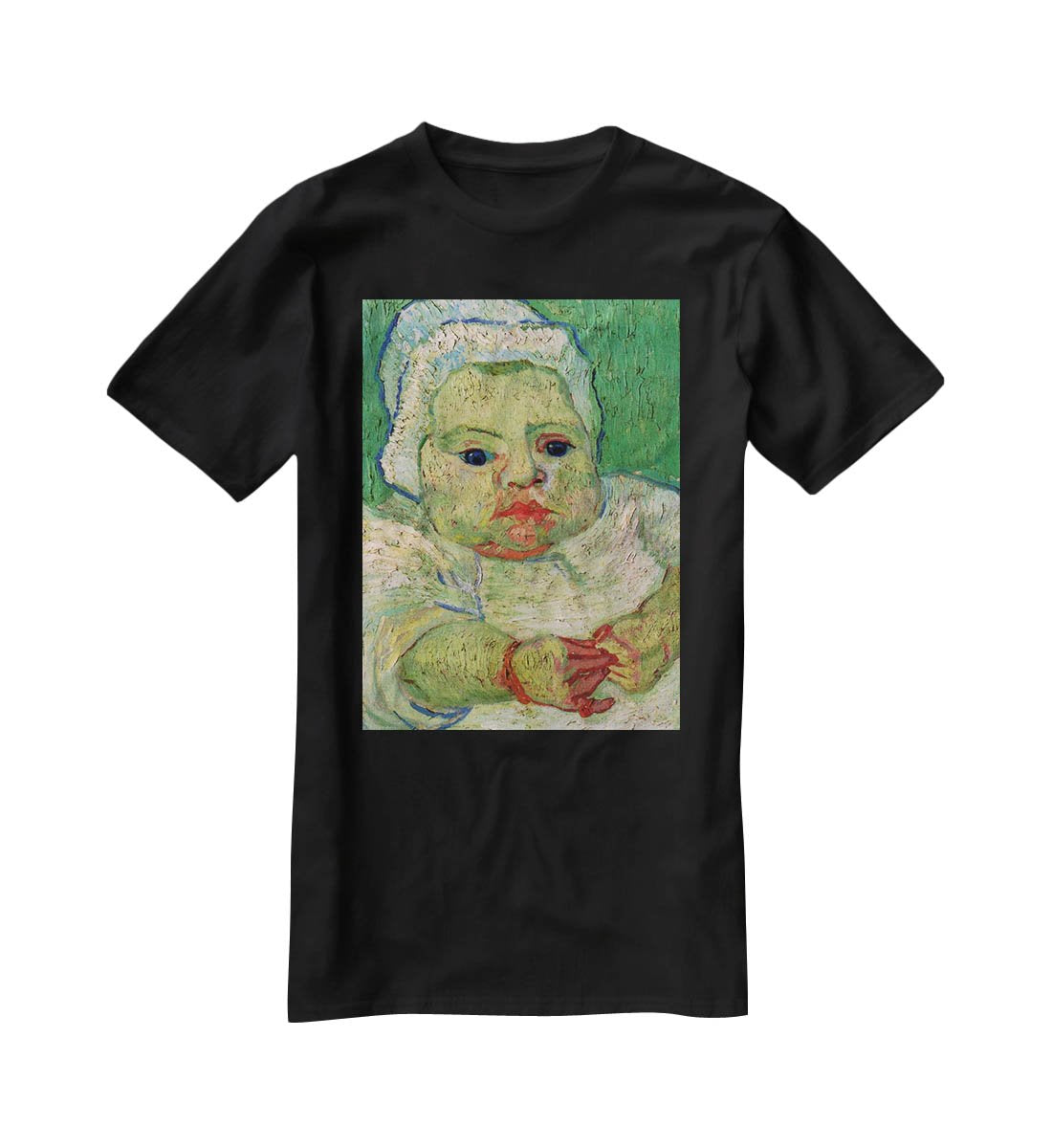 The Baby Marcelle Roulin by Van Gogh T-Shirt - Canvas Art Rocks - 1