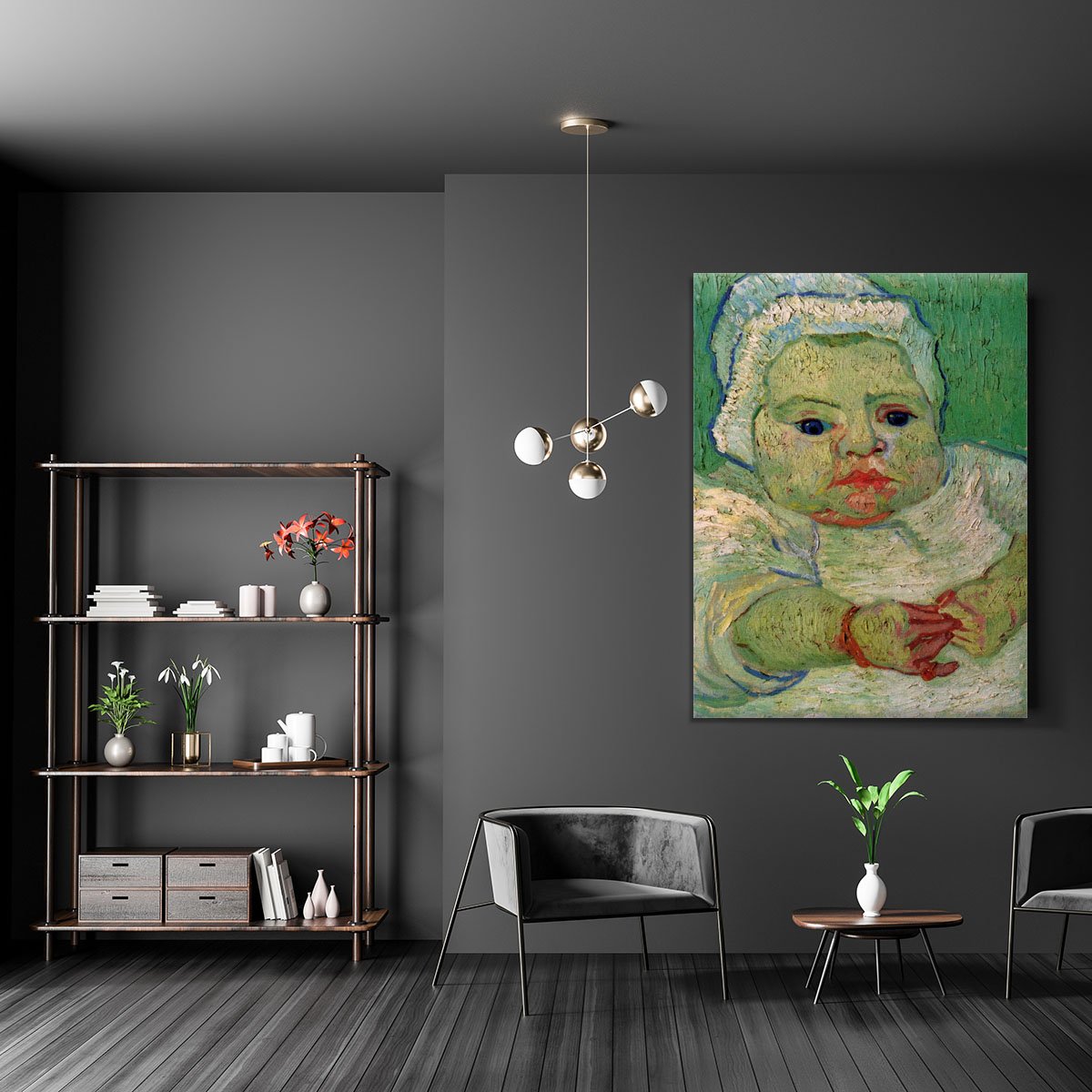 The Baby Marcelle Roulin by Van Gogh Canvas Print or Poster