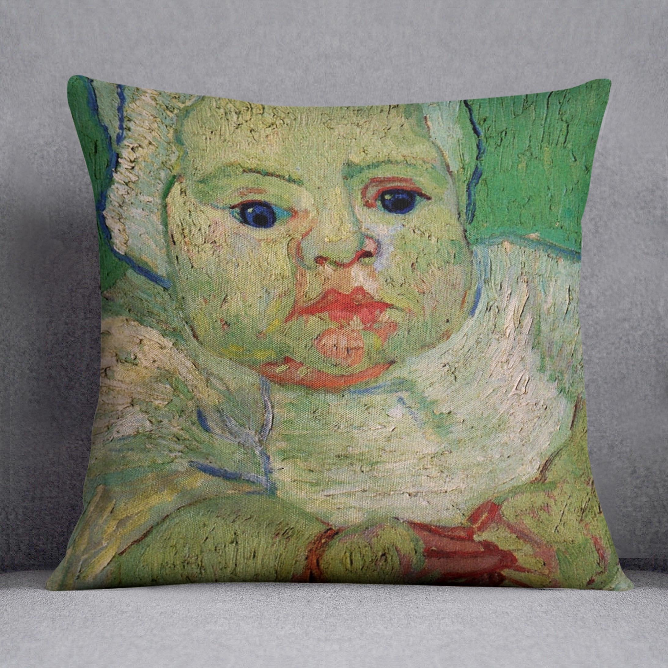 The Baby Marcelle Roulin by Van Gogh Throw Pillow