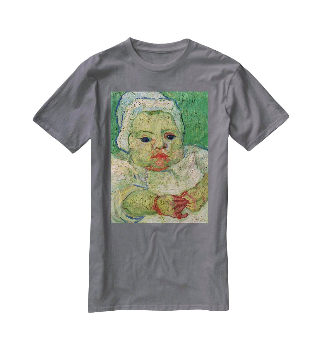 The Baby Marcelle Roulin by Van Gogh T-Shirt - Canvas Art Rocks - 3