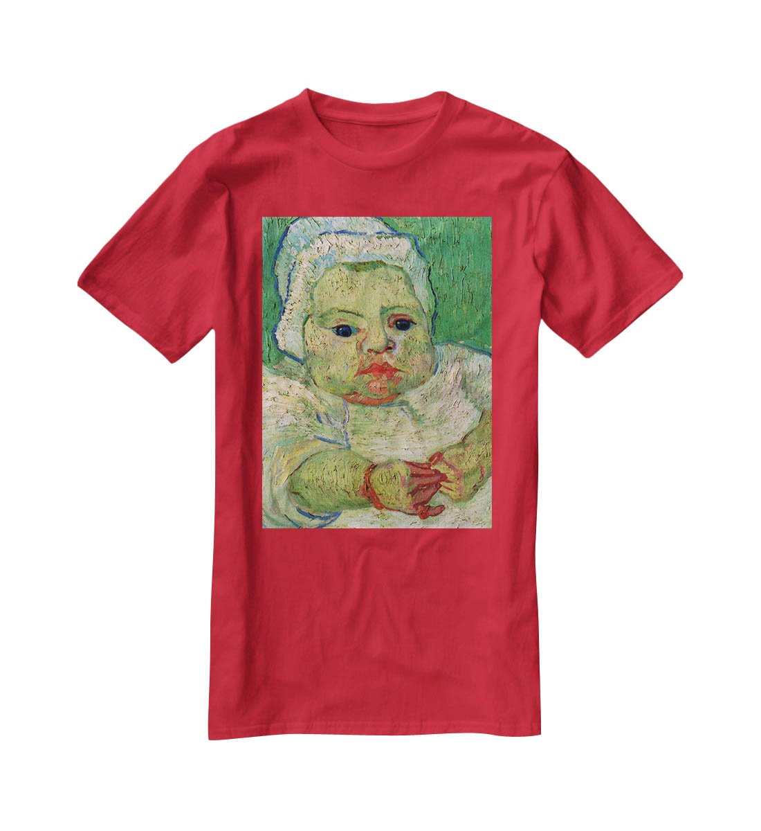 The Baby Marcelle Roulin by Van Gogh T-Shirt - Canvas Art Rocks - 4