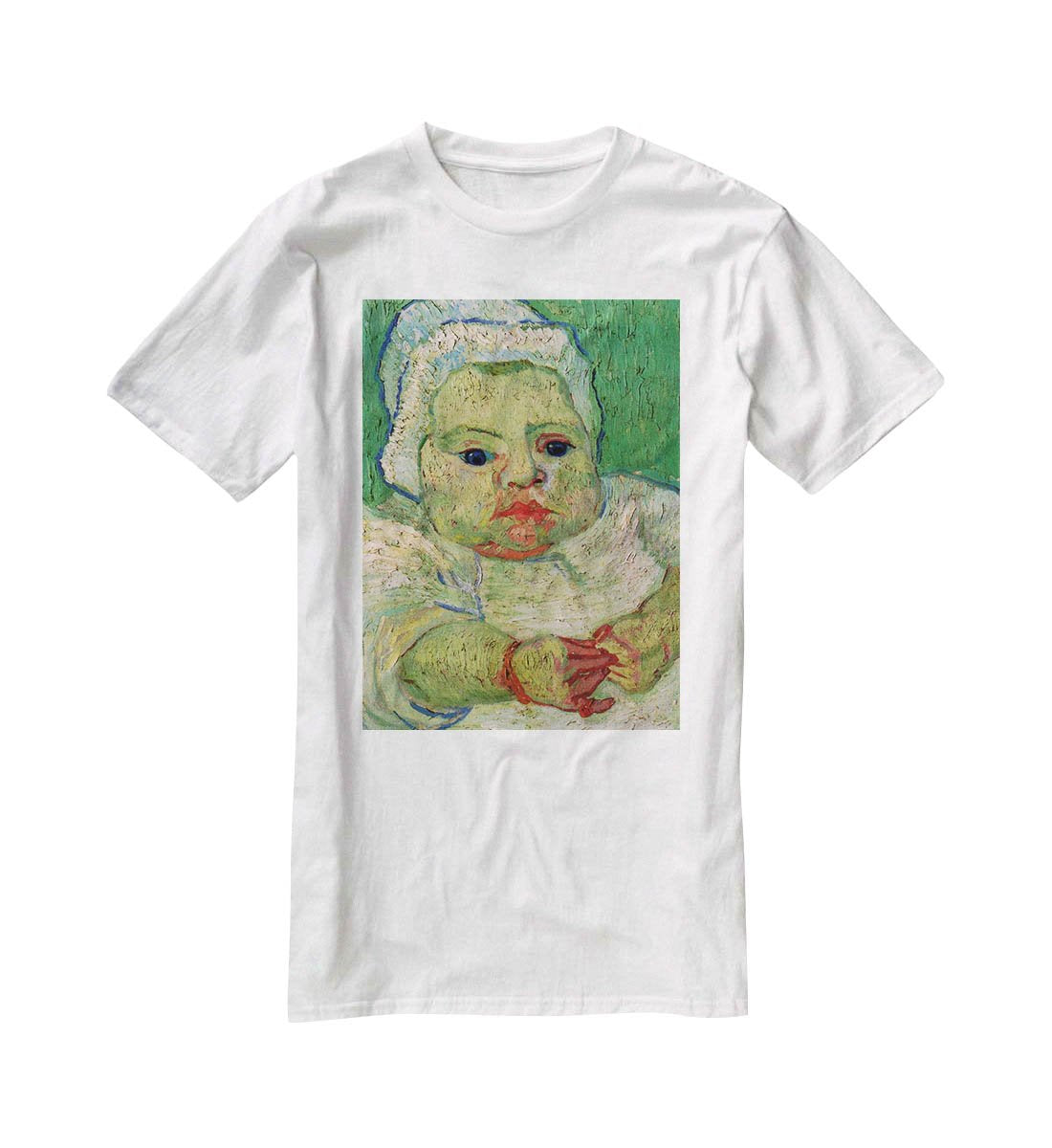 The Baby Marcelle Roulin by Van Gogh T-Shirt - Canvas Art Rocks - 5