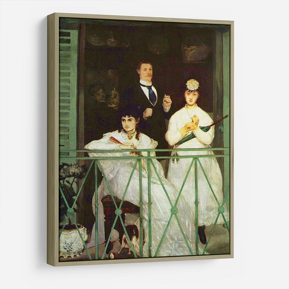 The Balcony by Manet HD Metal Print