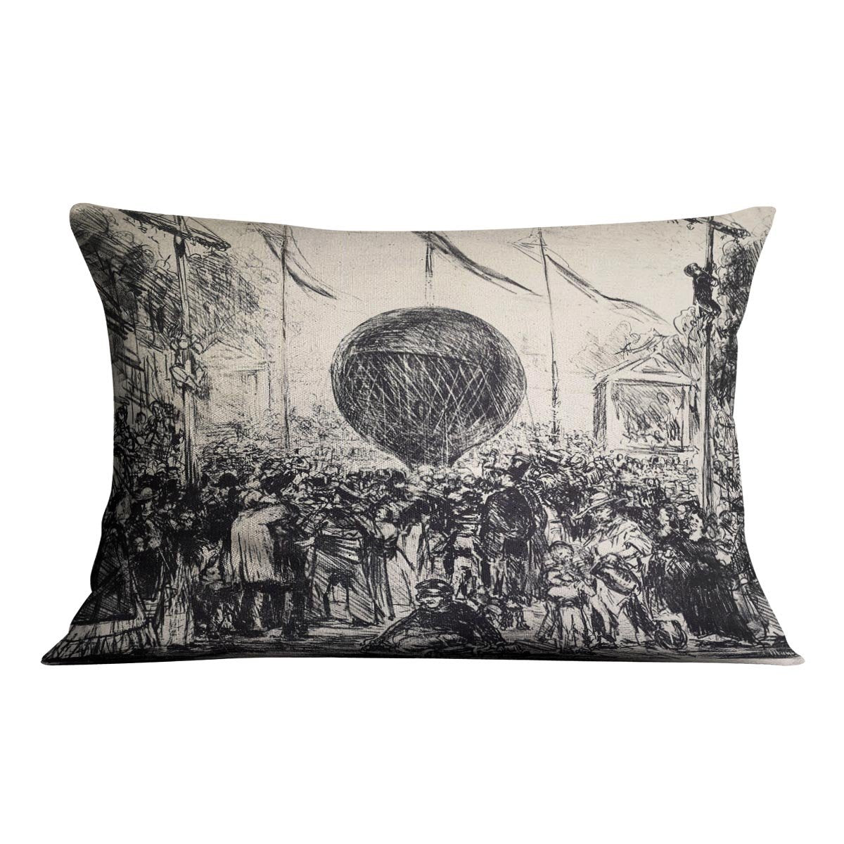 The Balloon by Manet Throw Pillow