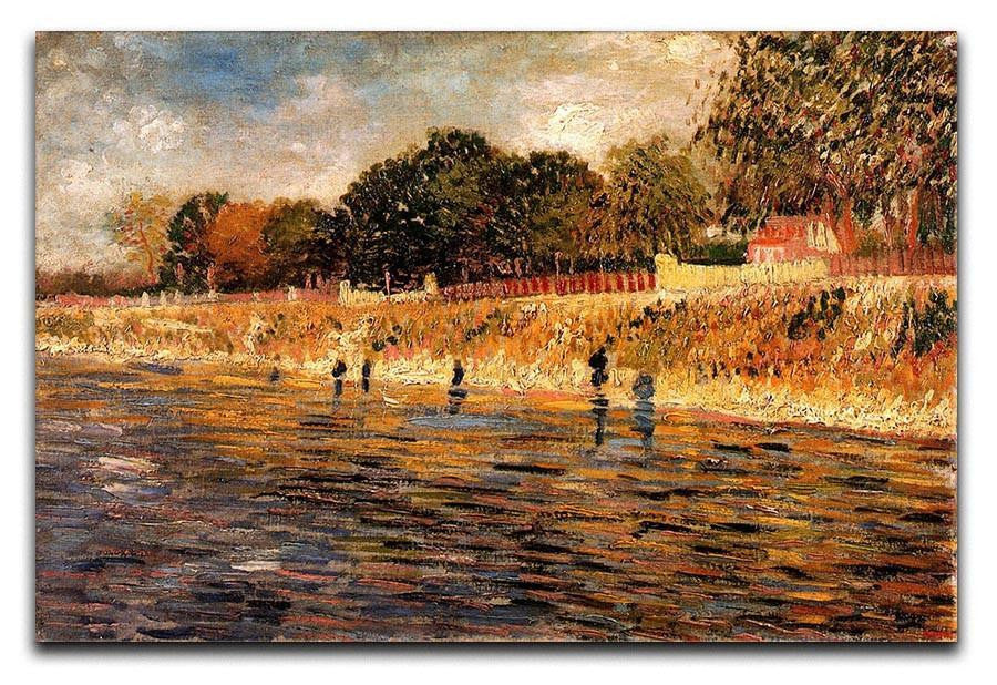 The Banks of the Seine by Van Gogh Canvas Print & Poster  - Canvas Art Rocks - 1