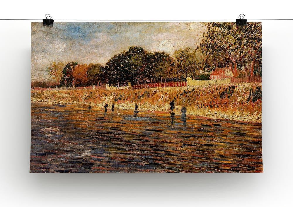 The Banks of the Seine by Van Gogh Canvas Print & Poster - Canvas Art Rocks - 2