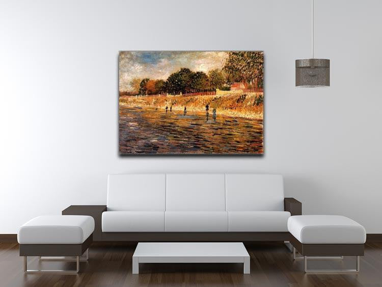 The Banks of the Seine by Van Gogh Canvas Print & Poster - Canvas Art Rocks - 4