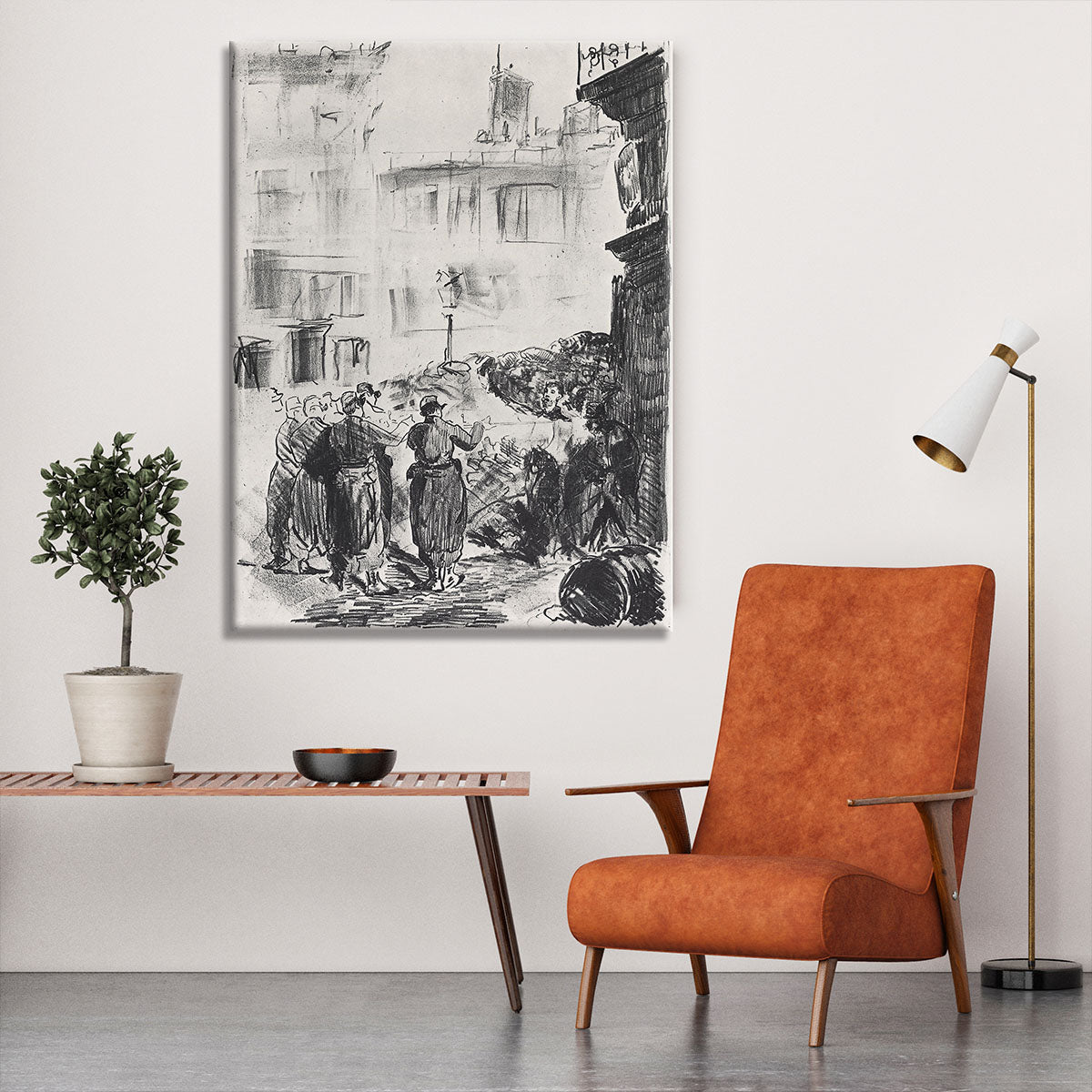 The Barricade by Manet Canvas Print or Poster - Canvas Art Rocks - 6