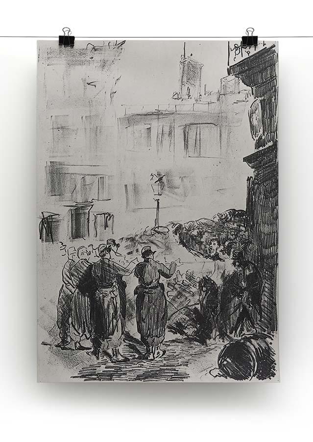 The Barricade by Manet Canvas Print or Poster - Canvas Art Rocks - 2
