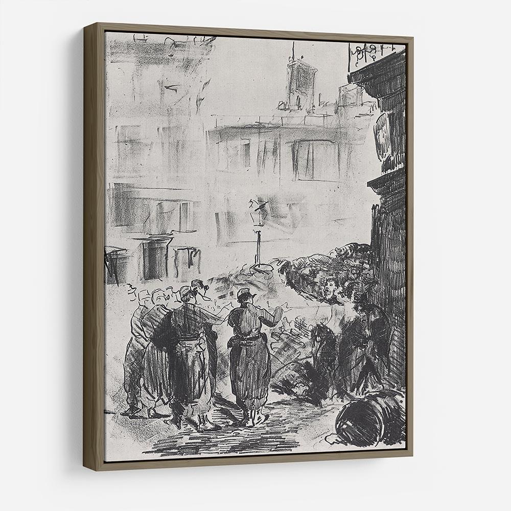 The Barricade by Manet HD Metal Print