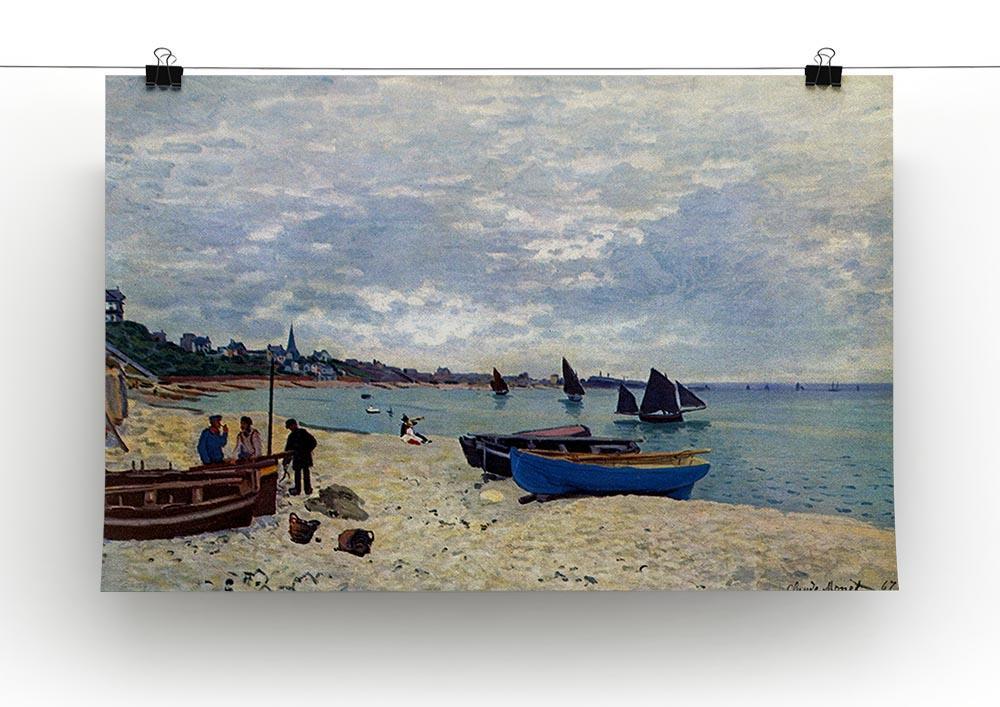 The Beach at Sainte Adresse 2 by Monet Canvas Print & Poster - Canvas Art Rocks - 2