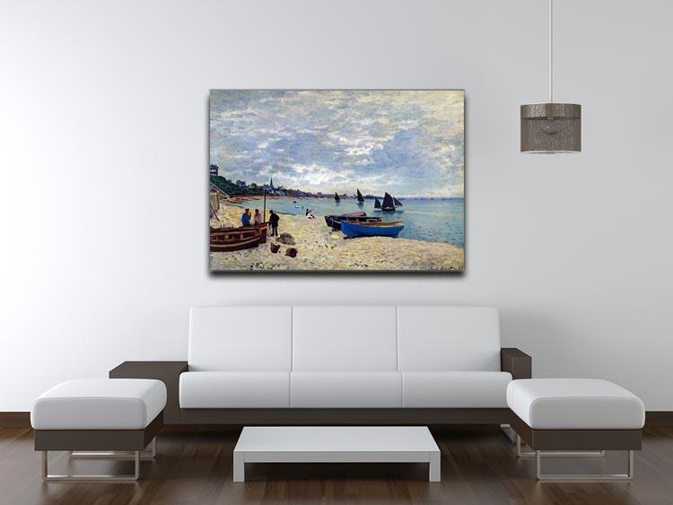 The Beach at Sainte Adresse 2 by Monet Canvas Print & Poster - Canvas Art Rocks - 4