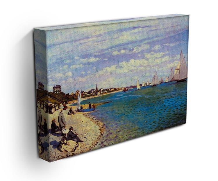 The Beach at Sainte Adresse by Monet Canvas Print & Poster - Canvas Art Rocks - 3