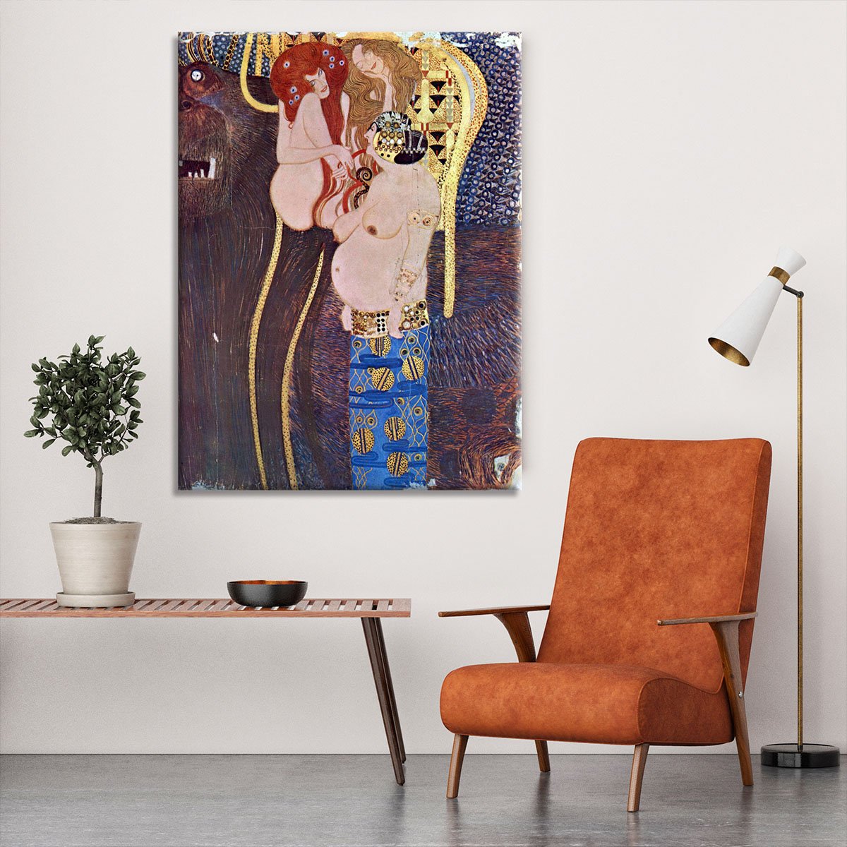 The Beethoven Freize 2 by Klimt Canvas Print or Poster