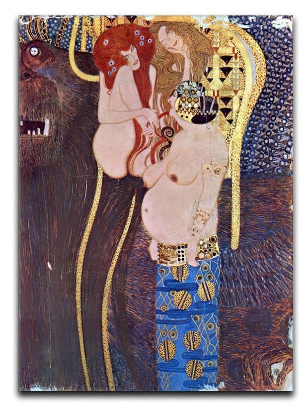 The Beethoven Freize 2 by Klimt Canvas Print or Poster  - Canvas Art Rocks - 1