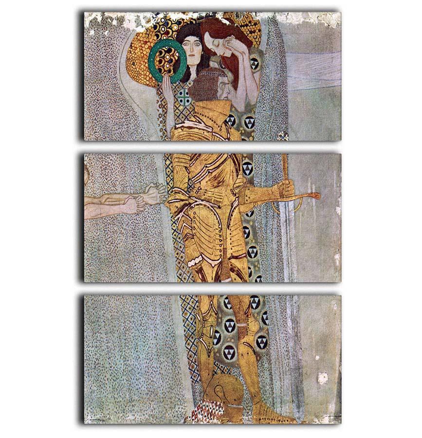 The Beethoven Freize by Klimt 3 Split Panel Canvas Print - Canvas Art Rocks - 1