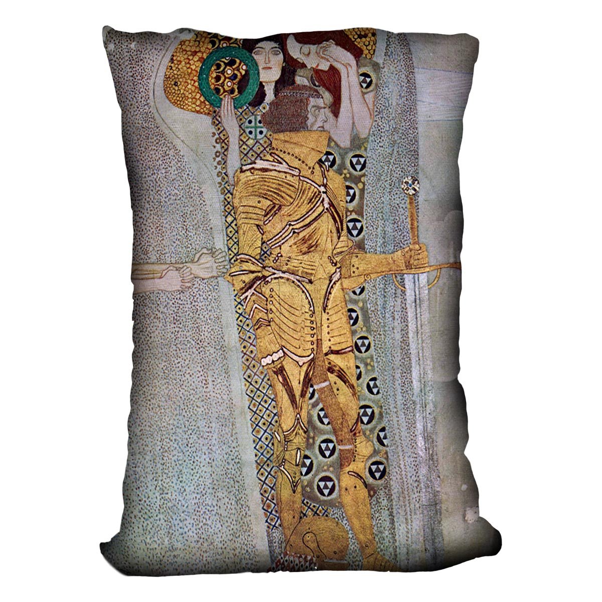 The Beethoven Freize by Klimt Throw Pillow