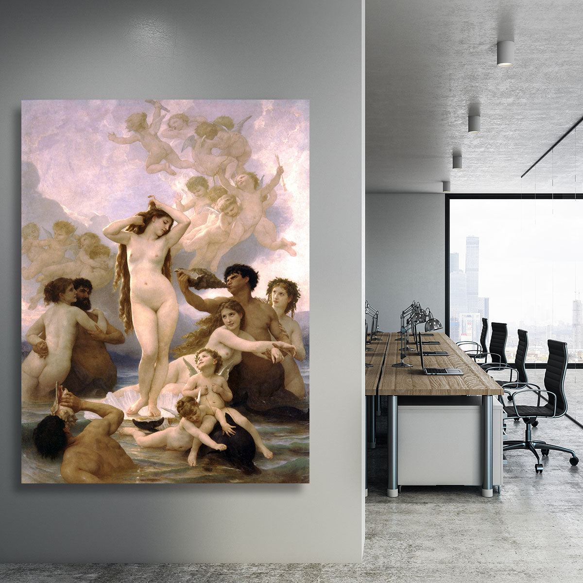 The Birth of Venus By Bouguereau Canvas Print or Poster - Canvas Art Rocks - 3