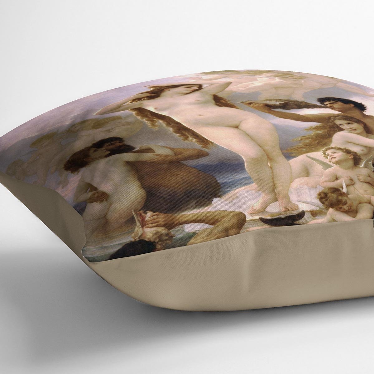 The Birth of Venus By Bouguereau Throw Pillow
